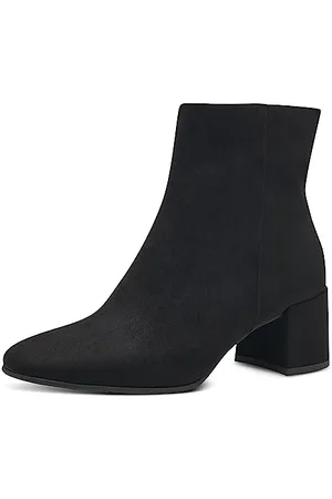 Marco Tozzi Damen Stiefeletten mit Absatz Elegant mit Reißverschluss, (Black), 36 EU