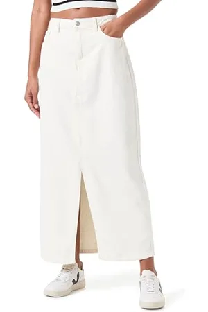 Pieces® Pckenise Mw Denim Ankle Skirt Bc