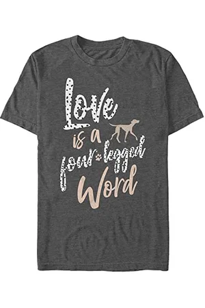 Disney Unisex 101 Dalmatians Four Legged Love Organic Short Sleeve T-shirt, , XXL