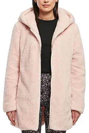 Urban classics Damen Ladies Sherpa Jacket Jacke, pink, L