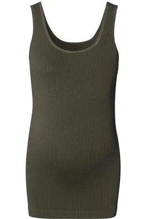 Noppies Maternity Damen Sama Seamless Rib Tanktop Trägershirt/Cami Shirt, Olive-P627, XL/XXL