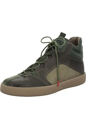 Think! Herren JOEKING Leder gefütterte nachhaltige Boots, 7000 Olive/Kombi, 42 EU