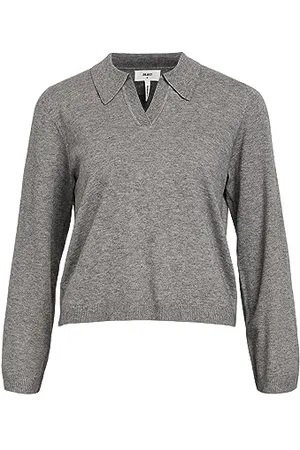 Object Objthess L/S V-Neck Knit Polo Noos