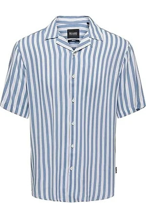 Only & Sons Herren Freizeit Hemd ONSWAYNE Regular Fit XS S M L XL XXLGestreift, Größe:XL, Farbe: 22013267