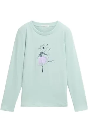 TOM TAILOR Mädchen Kinder Langarmshirt mit 3D-Print, , 104/110