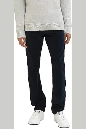 TOM TAILOR Herren Josh Regular Slim Fit Hose aus Cord, sky captain blue, 38/34