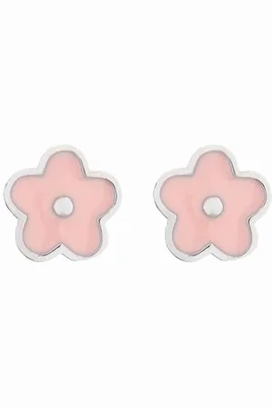 Luxenter Pendientes Flor de Plata de Ley 925 acabado en rodio