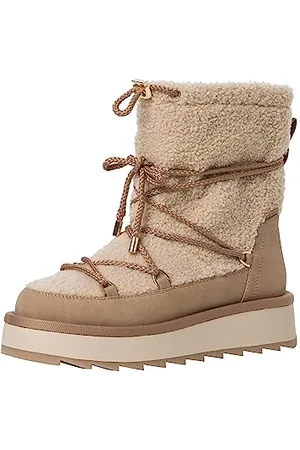 Tamaris Damen Schnürstiefel Vegan Winter gefüttert; /braun; 37 EU