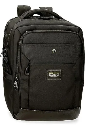 Pepe Jeans Leighton Rucksäcke aus Polyester und Kunstleder, , Talla única, Tagesrucksa