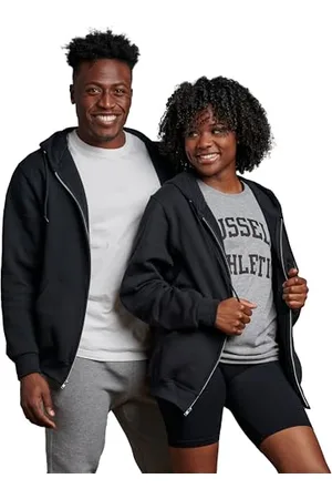 Russell Athletic Herren Dri-Power Fleece Hoodies, Feuchtigkeitstransport, Baumwollmischung, Relaxed Fit, Größen S-4X