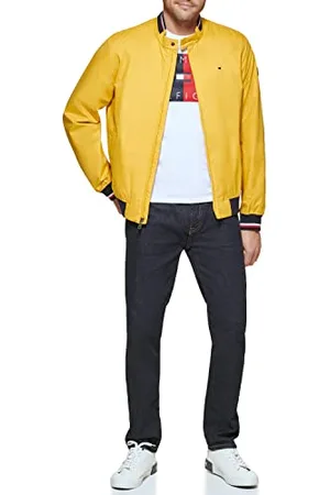 Tommy Hilfiger Herren Lightweight Varsity Rib Knit Bomber Jacket Shell-Jacke, , XL