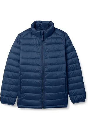 Amazon Jungen Leichte, Wasserbeständige Pufferjacke, Verstaubar, , 10 Jahre