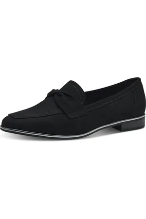 Marco Tozzi Damen Slipper mit Blockabsatz Vegan, (Black), 37 EU