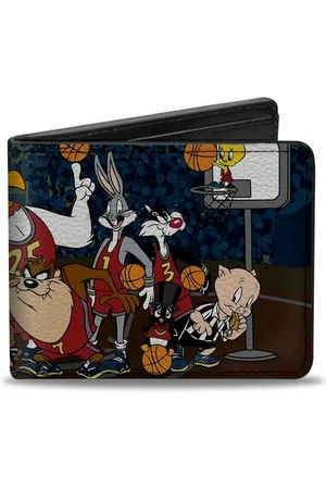 Buckle Herren Bifold Wallet Looney Tunes Zweifalten-Geldbörse, , 10.1 cm x 8.89 cm