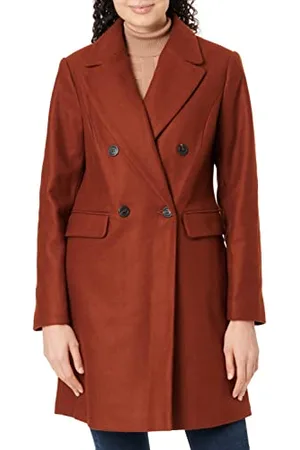 Dorothy Perkins Damen Double Crombie Mantel, , 34 (Herstellergröße: 8)
