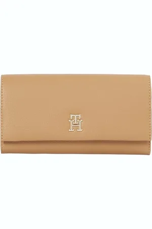 Tommy Hilfiger Damen Geldbörse Legacy Flap mit Umschlag, Beige (Safari Canvas), Einheitsgröße