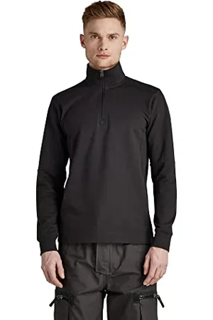 G-Star RAW Herren Lightweight Half Zip Moto Sweatshirt, , M