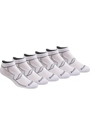 Saucony Herren Rundry Bolt Performance No-Show Socks, Available in M-XXL (6, 12, 18 Pairs) Laufsocken, , Medium (6er Pack)