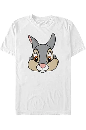 Disney Unisex Bambi Thumper Big Face Organic Short Sleeve T-shirt T-Shirt, , M
