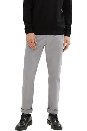 TOM TAILOR Herren 1042562 Chino Hose aus Stretch Twill, 10521-Smooth Grey, 32 W/36 L