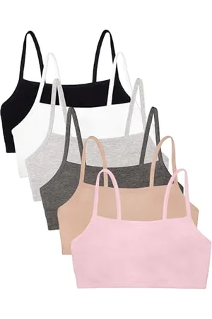 Fruit Of The Loom Damen Spaghetti Strap Cotton Pullover Bra Value Pack Sport-BH, Undurchsichtige, , 85 (6er