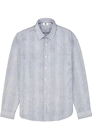 Garcia Herren Shirt Long Sleeve Hemd, White, 56