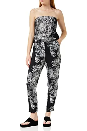 Urban classics Damen Ladies Viscose Bandeau Jumpsuit, , XS