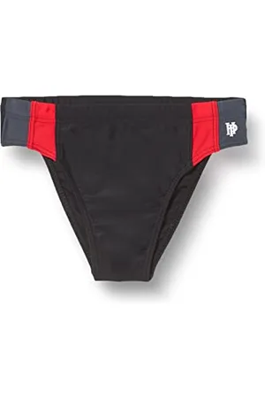 Haute Pression Jungen 515 Schwimm-Slips, Schwarz/Grau/Rot, 14 Jahre
