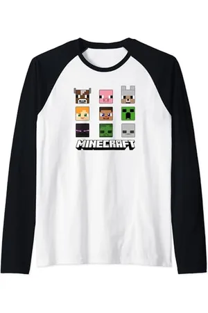 Minecraft Group Shot Simple Portrait Collage Raglan