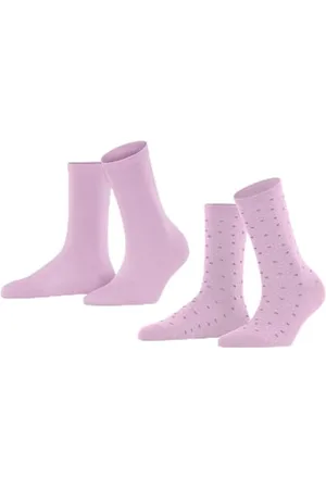ESPRIT Damen Socken Playful Dot 2-Pack, Nachhaltige biologische Baumwolle, 2 Paar, , 39-42
