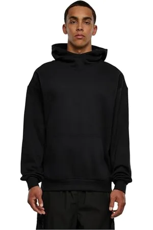 Urban classics Herren TB6315-High Neck Hoody Kapuzenpullover, Black, XL
