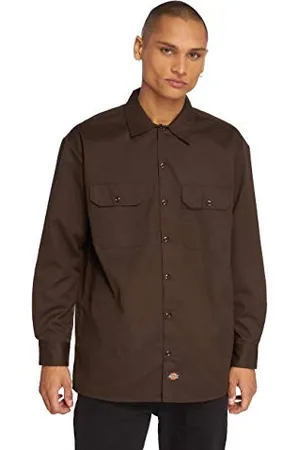Dickies Herren Regular Fit Freizeit Hemd Long/S Work Shirt, Gr. Large