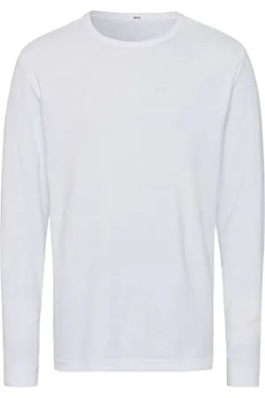 Brax Herren Style Timon Cotton Structure Softer Jersey-Qualität Langarmshirt, White, M