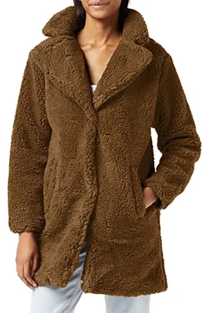 Urban classics Damen TB3058-Ladies Oversized Sherpa Coat Jacket, , S