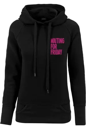 Mister Tee Damen Ladies Waiting for Friday Hoody XS Black
