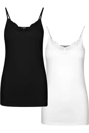VERO MODA VMINGE LACE Singlet 2-Pack NOOS Tall