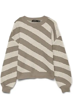 VERO MODA Damen Pullover 10310862 Silver Mink S
