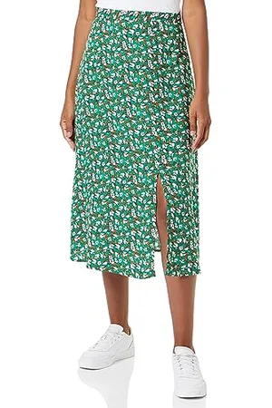 Trendyol Damen Women Midi A-line Woven Skirt Baby Rock, , 60