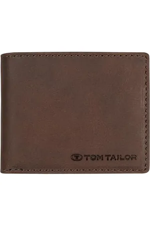 TOM TAILOR Ron Herren Geldbörse Klein Querformat RFID Leder Klein Braun