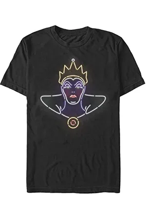 Disney Herren Villains Neonfarbenes T-shirt der Bösen Königin, , S