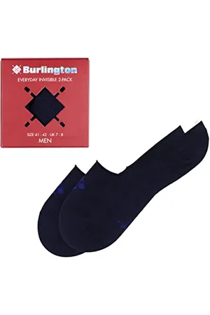 Burlington Herren Füßlinge Everyday Box Multipack M In Baumwolle unsichtbar einfarbig 2 Paar, , 41-42