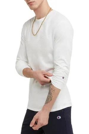 Champion Herren, Classic Long Sleeve, Comfortable, Soft for Men (Reg. Or Big & Tall) T-Shirt, , XS