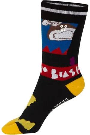 Havaianas Unisex Druck Socken, Schwarz/Gelb, 36-41