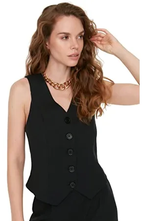 Trendyol Damen Buttoned Vest Sweater, , 34 EU