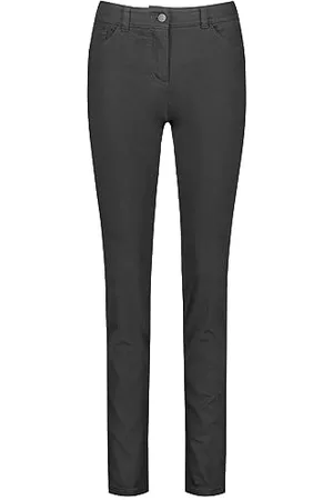 Gerry Weber Damen 5-Pocket Jeans Best4me Slim Fit unifarben, Washed-Out-Effekt reguläre Länge 40