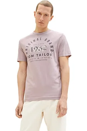 TOM TAILOR Herren T-Shirt mit Print aus Baumwolle