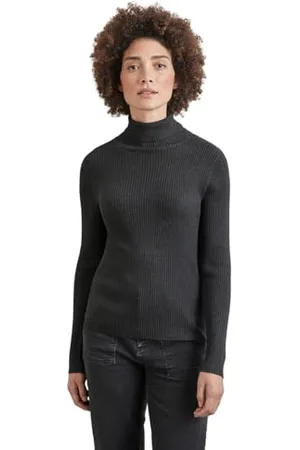 Street one Damen A302838 Basic Rollkragen-Pullover,Grau, 38