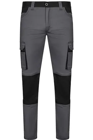 Velilla Unisex Zweifarbige Stretchhose Arbeitshose, , 48