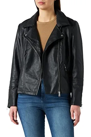 ONLY NOS Damen Caremmy Faux Leather Biker Noos Jacke, Schwarz, 42 EU