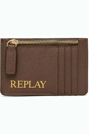 Replay Damen Portemonnaie Klein, (Braun), Onesize